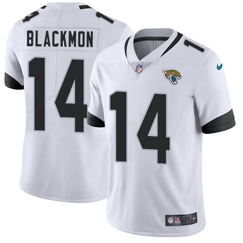 Nike Jacksonville Jaguars #14 Justin Blackmon White Men Stitched NFL Vapor Untouchable Limited Jersey